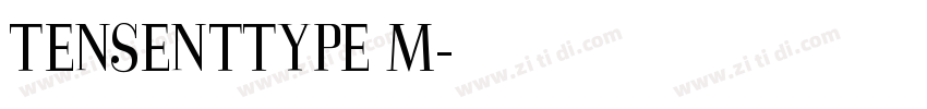 TENSENTTYPE M字体转换